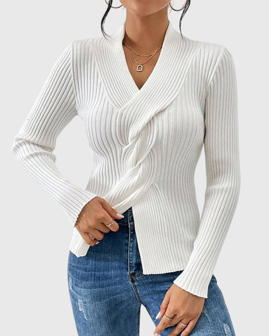 Olivia - Elegant Long-Sleeve Top