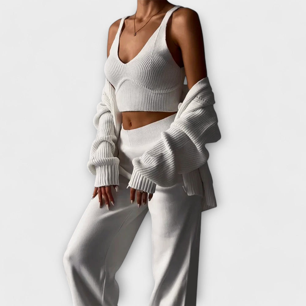 Delia - Three-Piece Knit Set