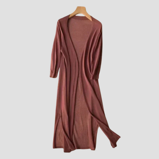 Everyday Long Cardigan - Women's Open Front Sweater, Ideal Layer for All Seasons
