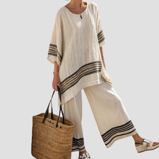 Sandra – Breezy Striped Lounge Set