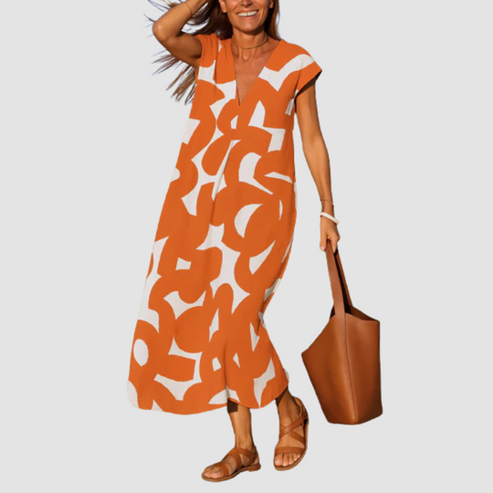 Elise - Flowing V-neck dress
