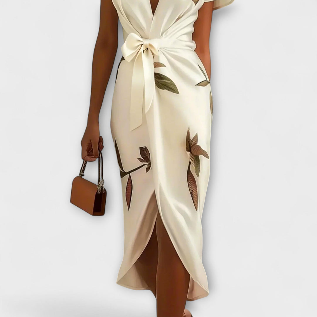 Freya - Satin Wrap Dress