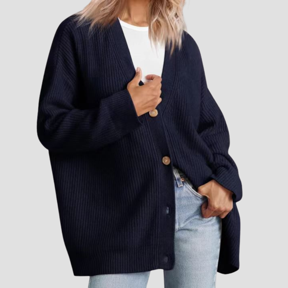 Anna - Striped Knit Cardigan