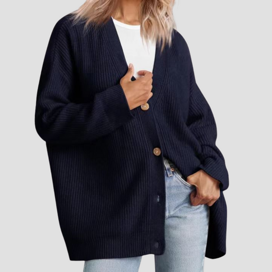 Anna - Striped Knit Cardigan