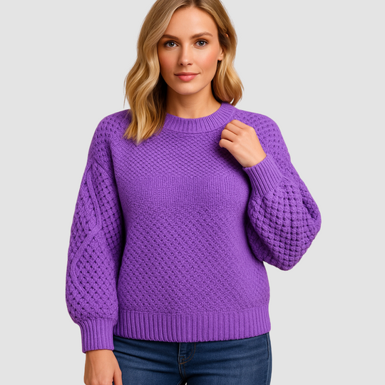Soft elegant knit sweater for women