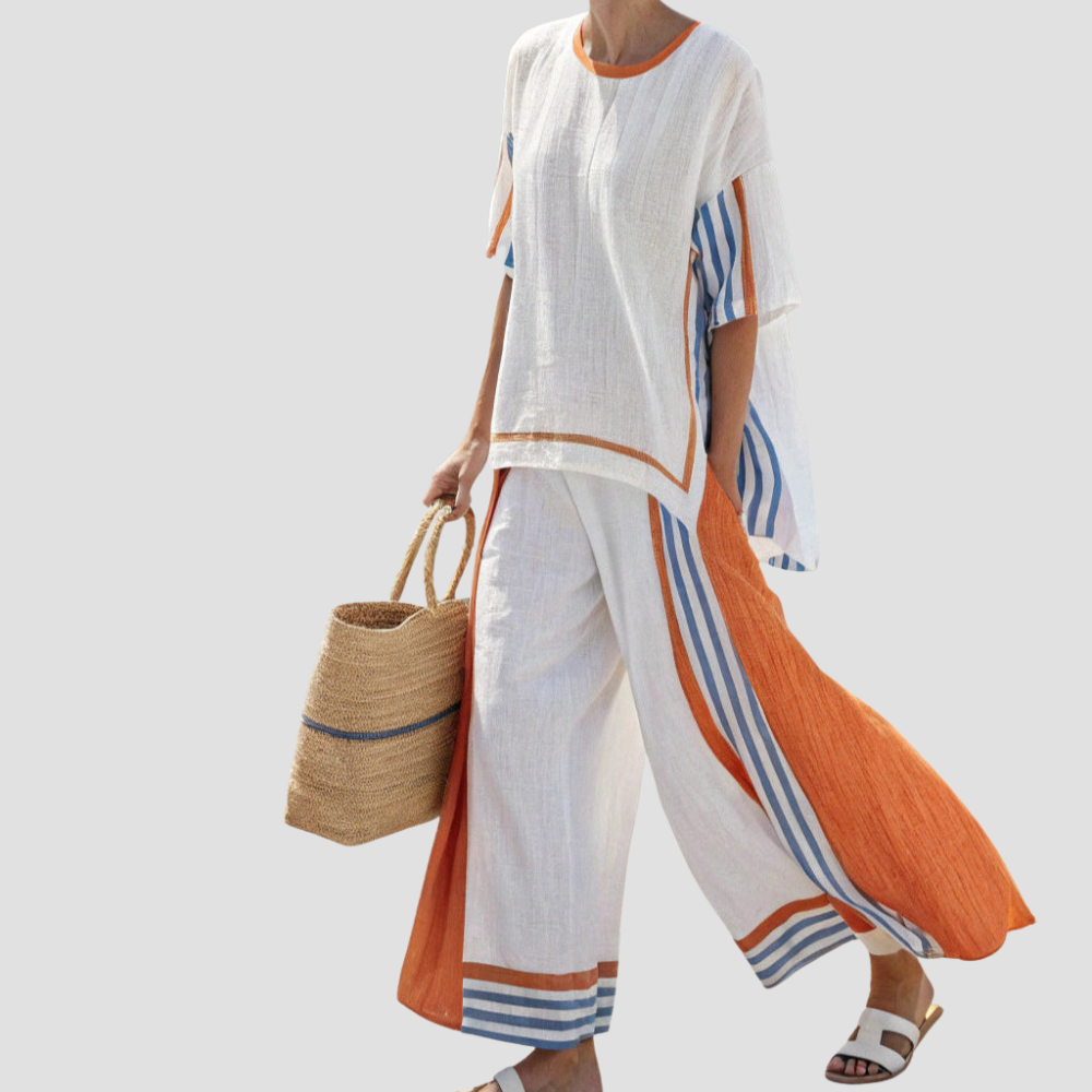 Sandra – Breezy Striped Lounge Set