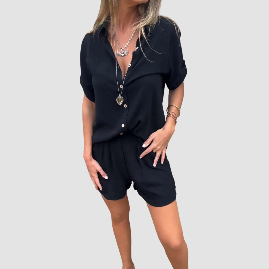 Sadie - Light Linen Short 2 Piece Set