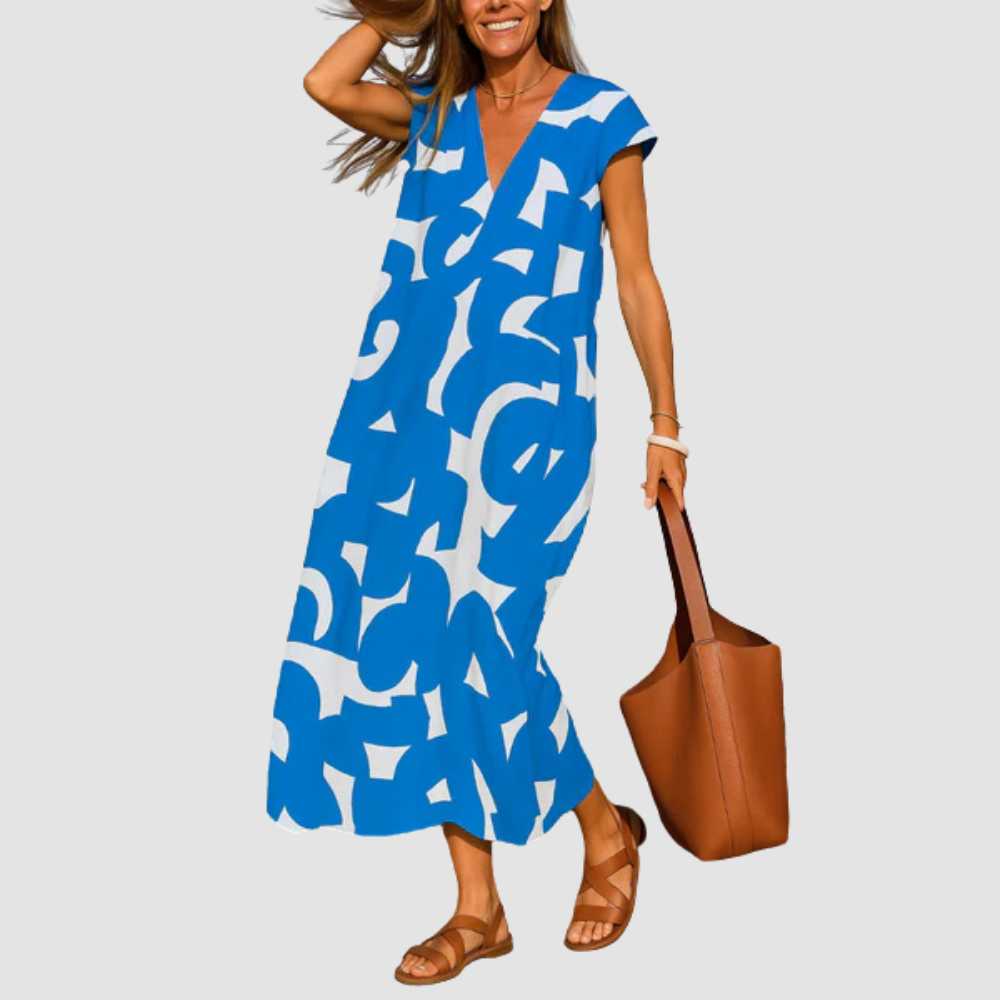 Elise - Flowing V-neck dress
