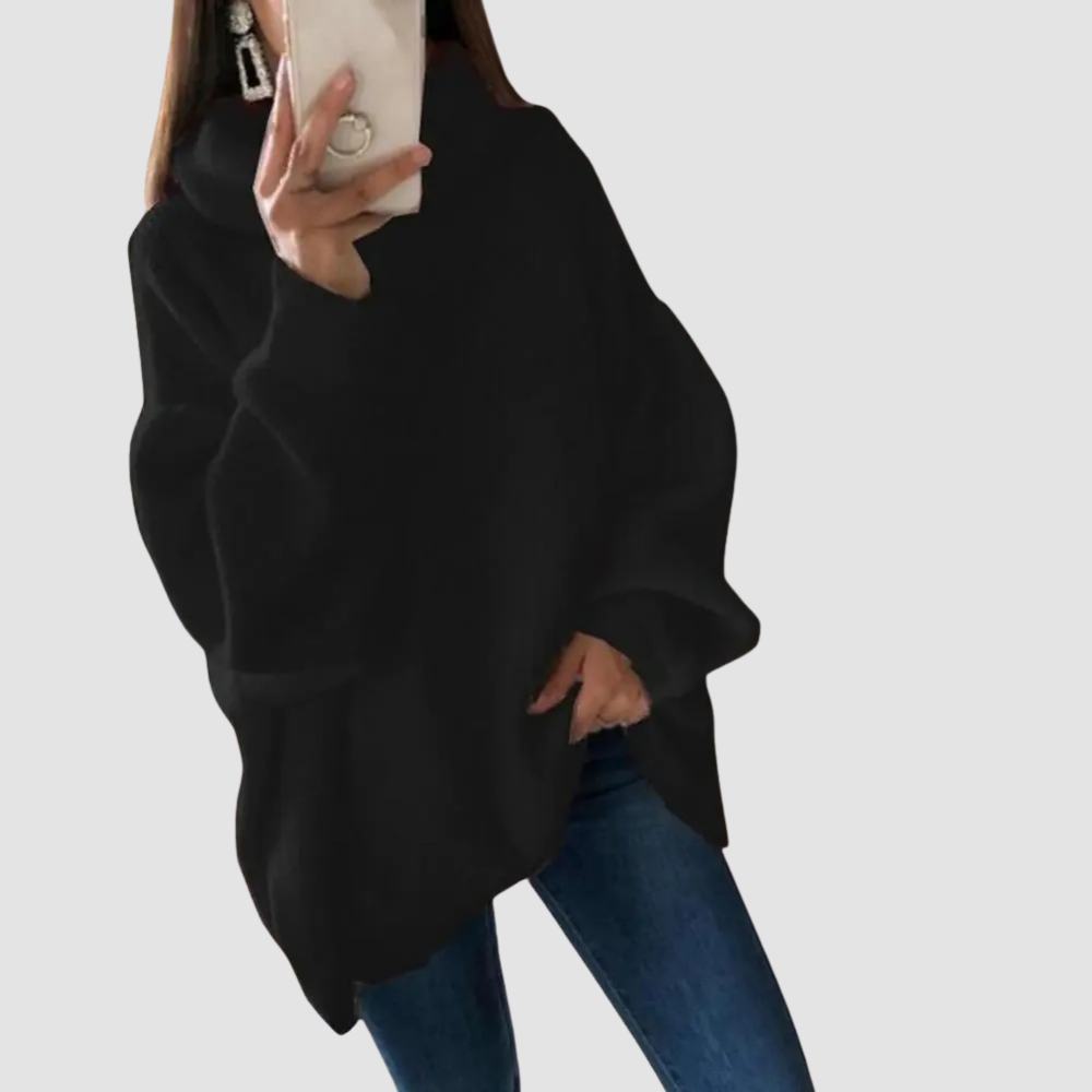 Women Oversized Turtleneck Sweater