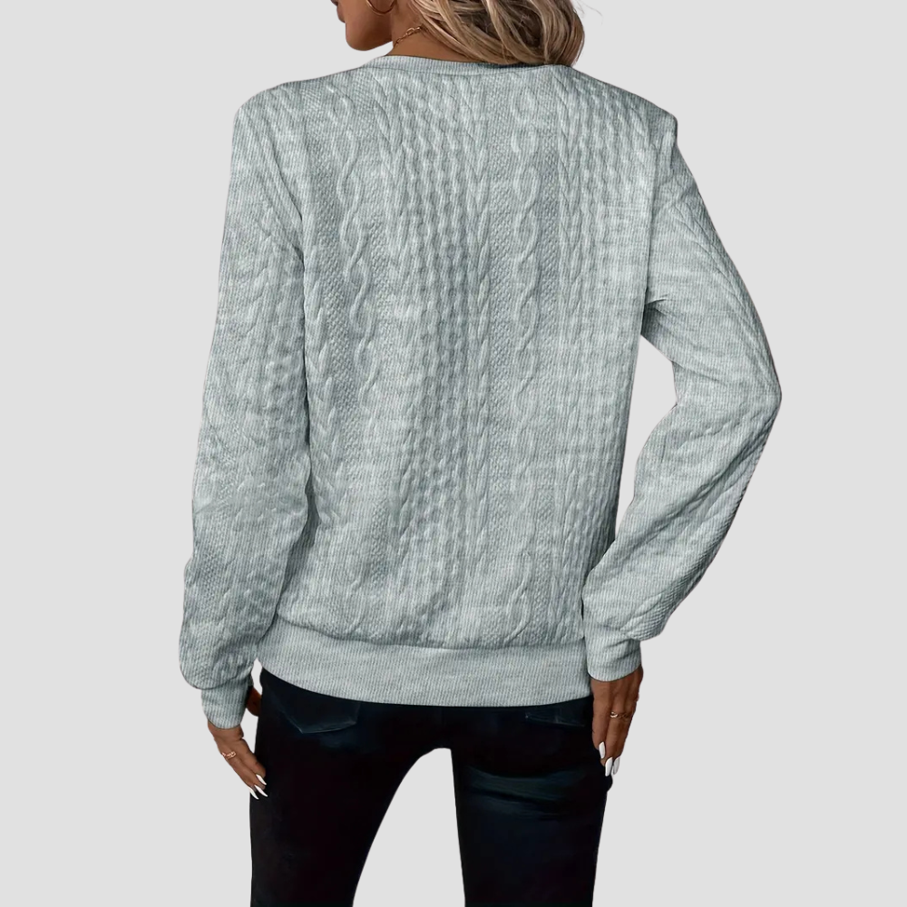Olivia - Women's cozy zip sweater
