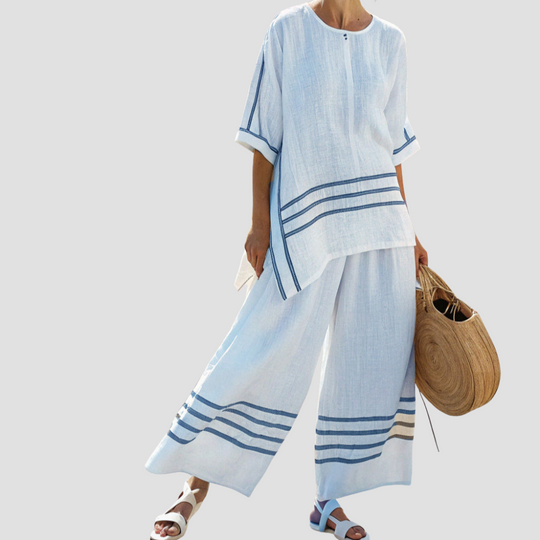 Sandra – Breezy Striped Lounge Set