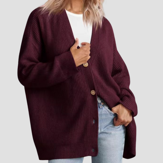 Anna - Striped Knit Cardigan