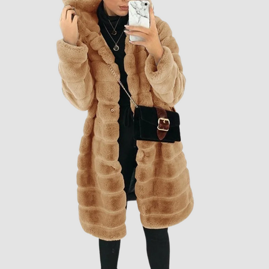 Women Luxe Faux Fur Coat
