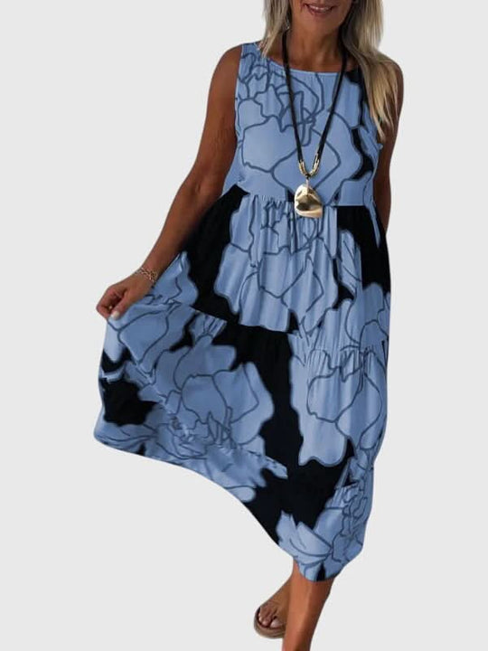 Aveline - Stylish Floral Print Dress