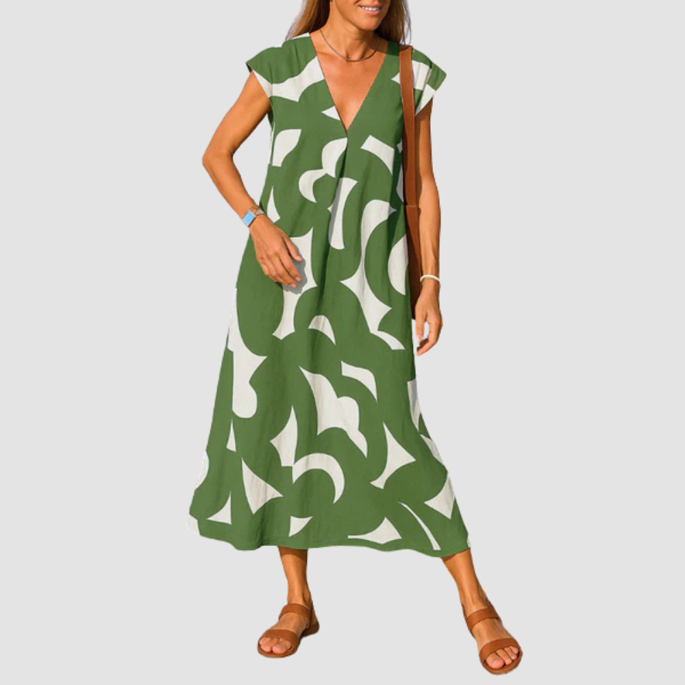 Elise - Flowing V-neck dress