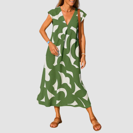 Elise - Flowing V-neck dress