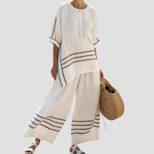 Sandra – Breezy Striped Lounge Set