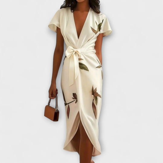 Freya - Satin Wrap Dress