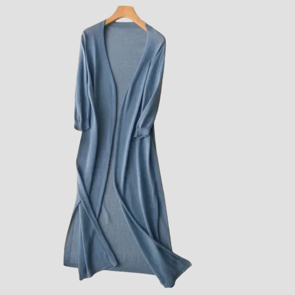 Everyday Long Cardigan - Women's Open Front Sweater, Ideal Layer for All Seasons