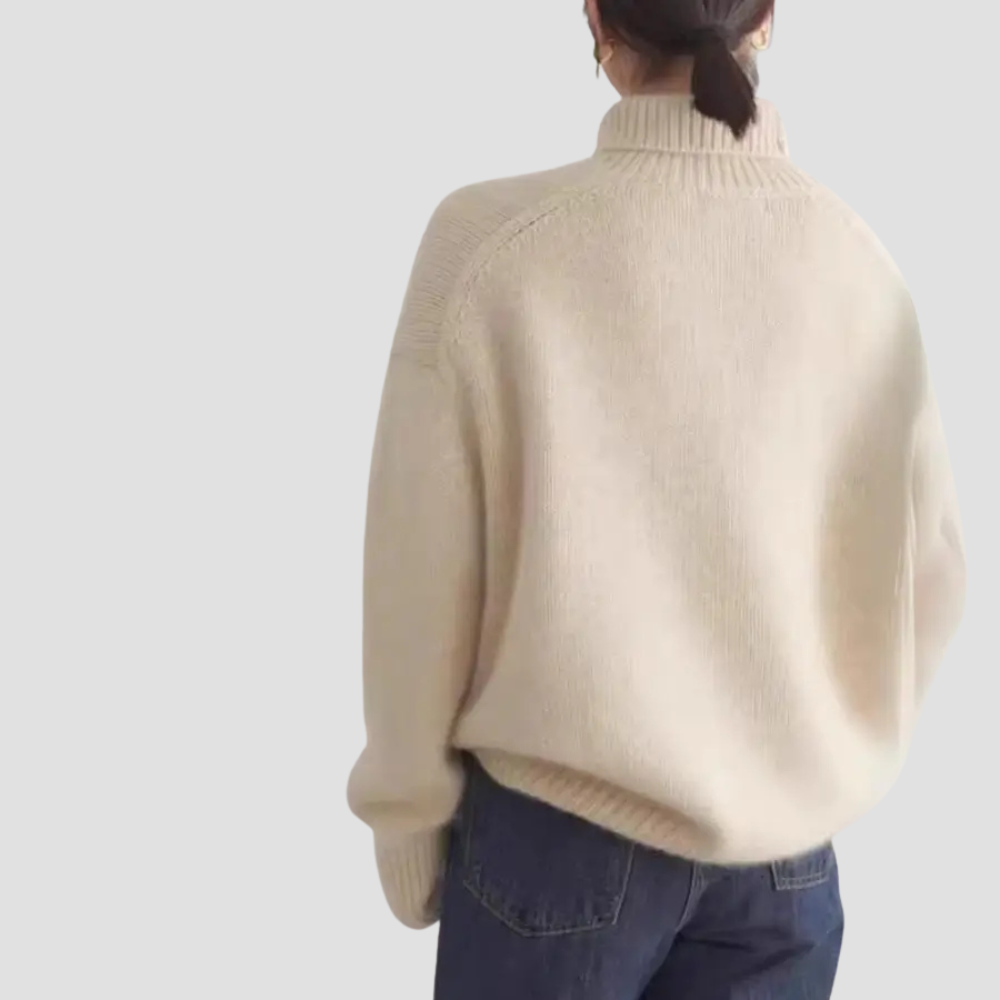 Sophia - Women’s Turtleneck Sweater, Classic Winter Pullover