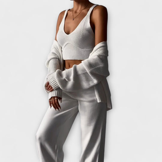 Delia - Three-Piece Knit Set