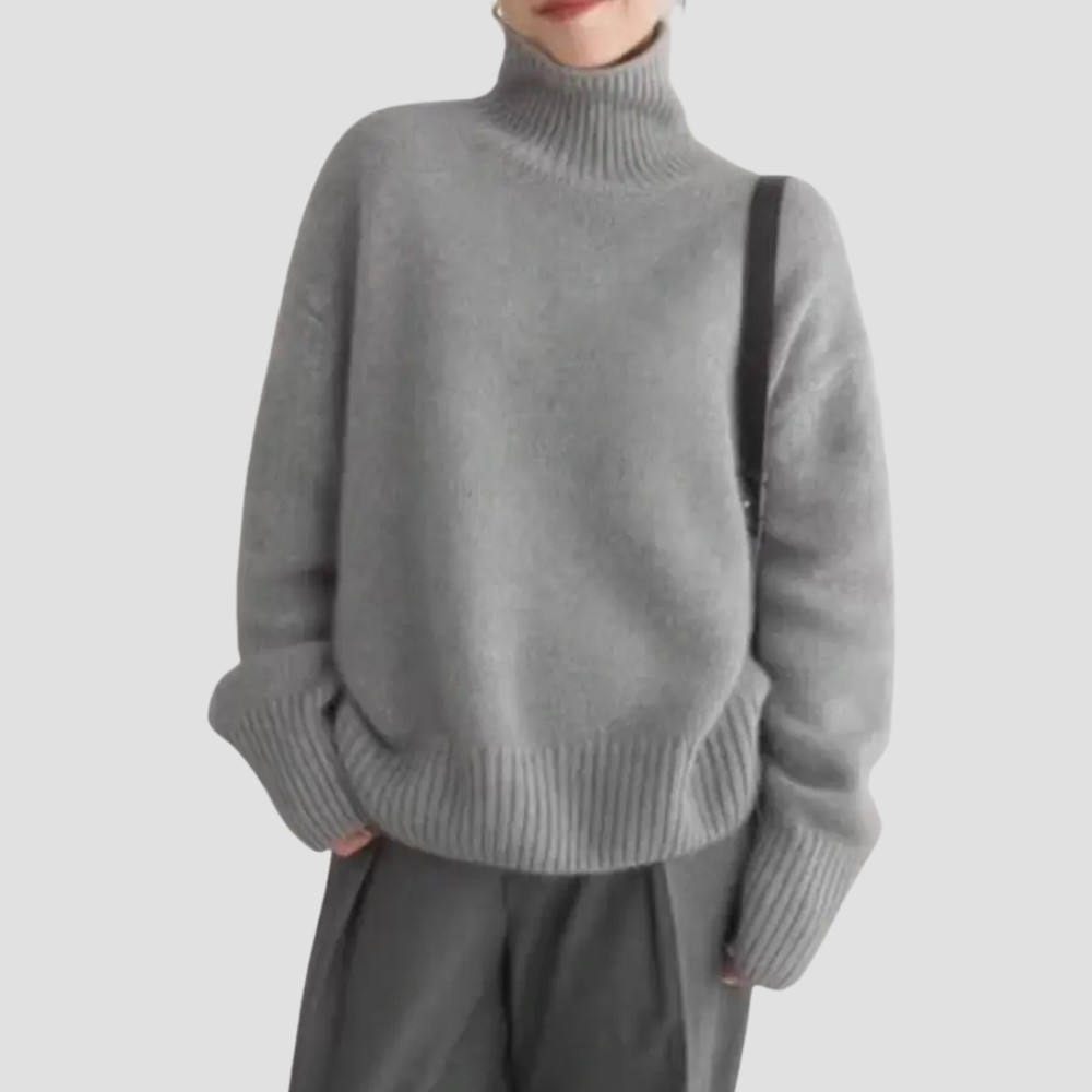 Sophia - Women’s Turtleneck Sweater, Classic Winter Pullover