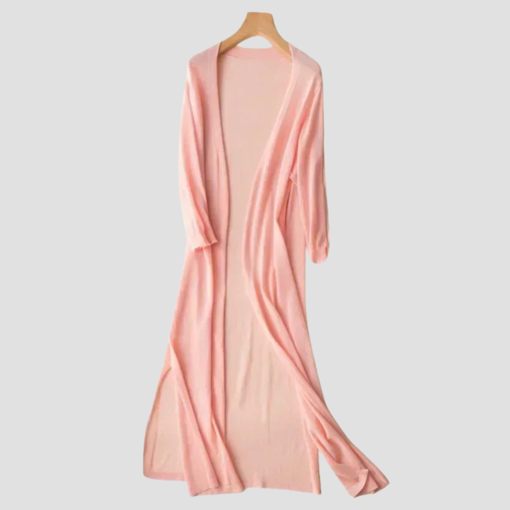 Everyday Long Cardigan - Women's Open Front Sweater, Ideal Layer for All Seasons