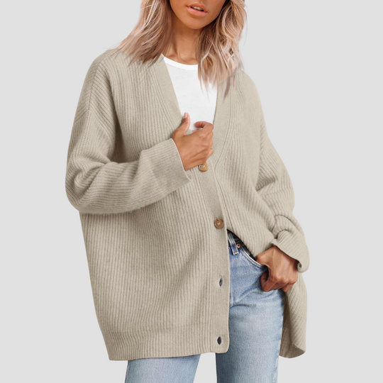 Anna - Striped Knit Cardigan