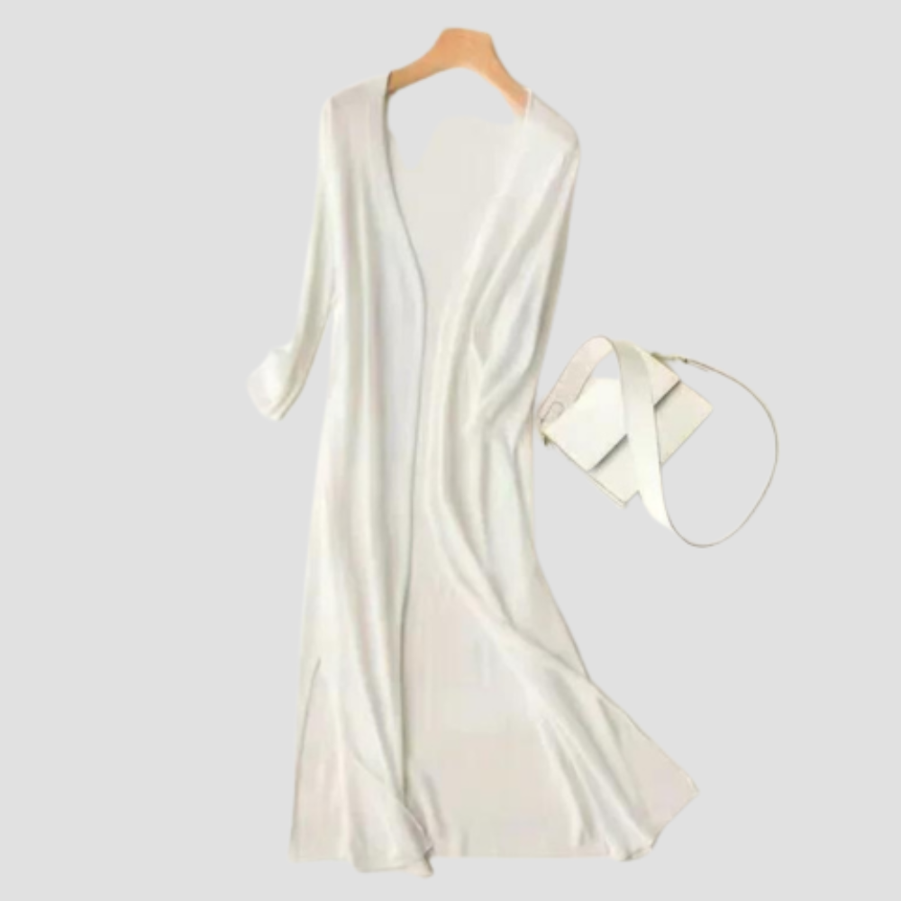 Everyday Long Cardigan - Women's Open Front Sweater, Ideal Layer for All Seasons