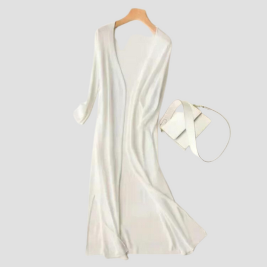 Everyday Long Cardigan - Women's Open Front Sweater, Ideal Layer for All Seasons