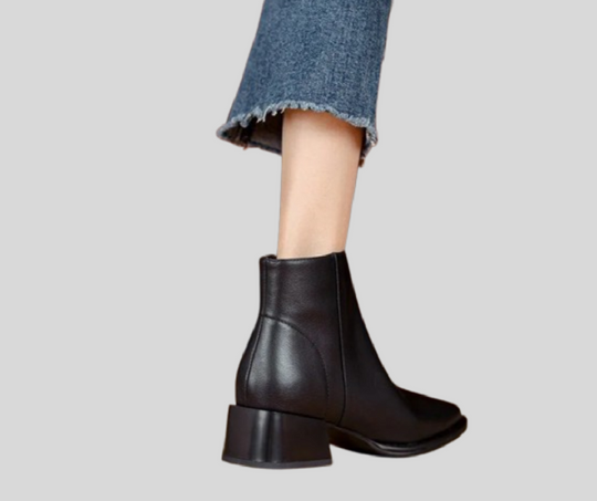 Women's Chunky Heel Ankle Boots