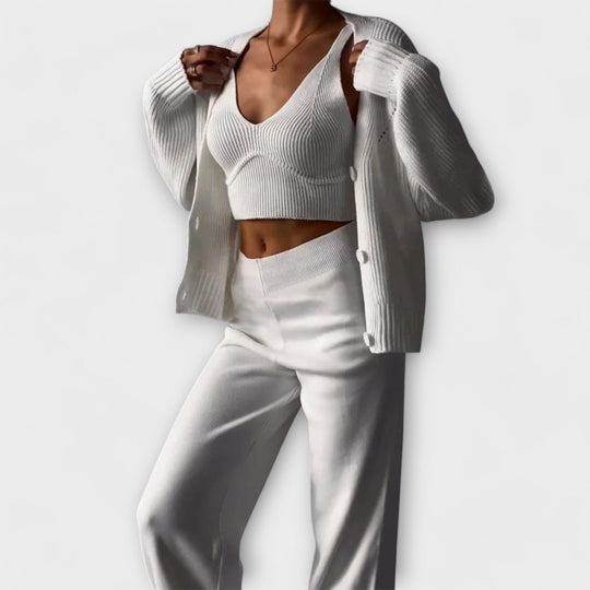 Delia - Three-Piece Knit Set
