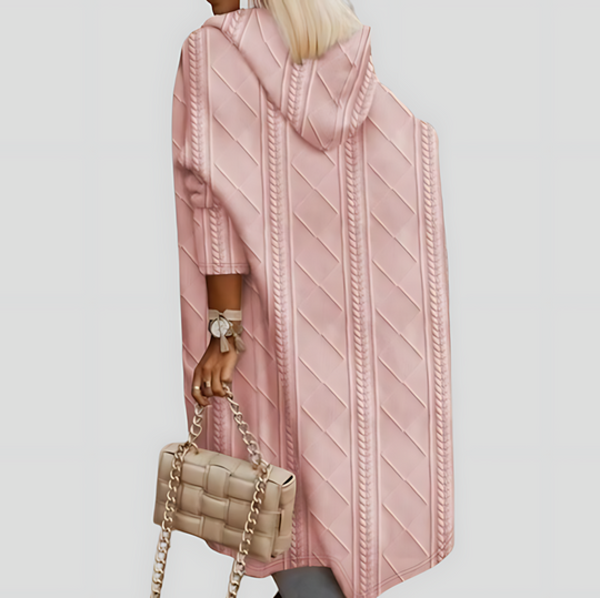Extended Length Hooded Cardigan for Women