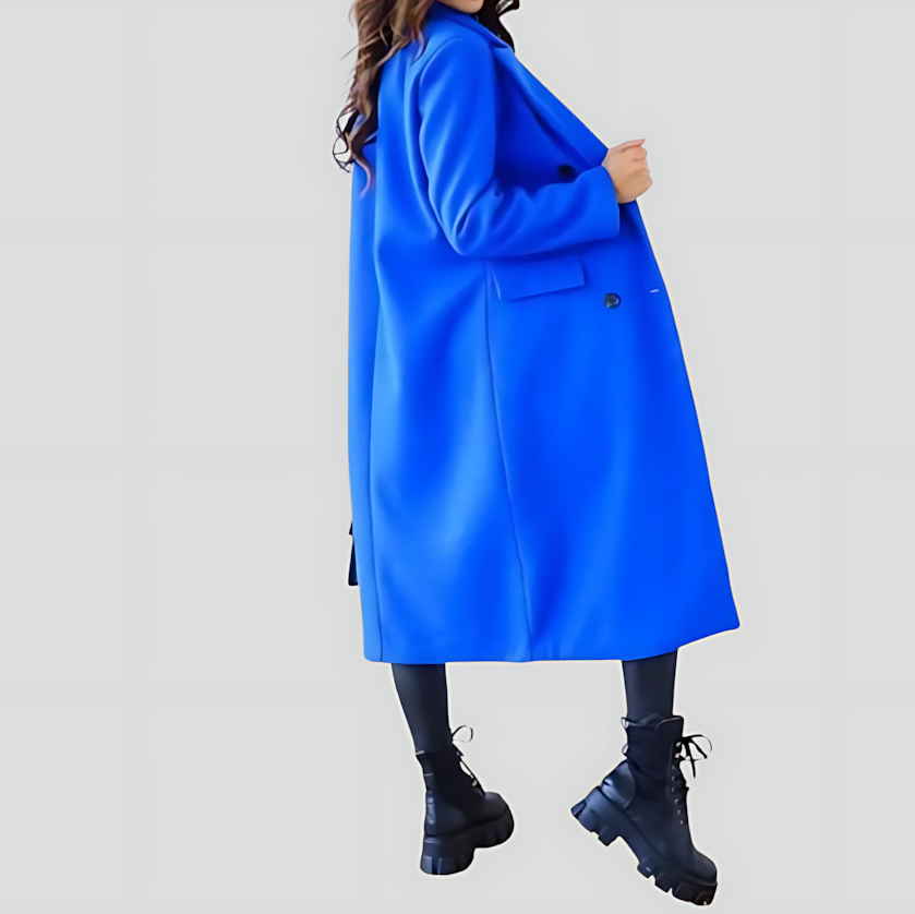 Women's Fitted Long Trench Coat