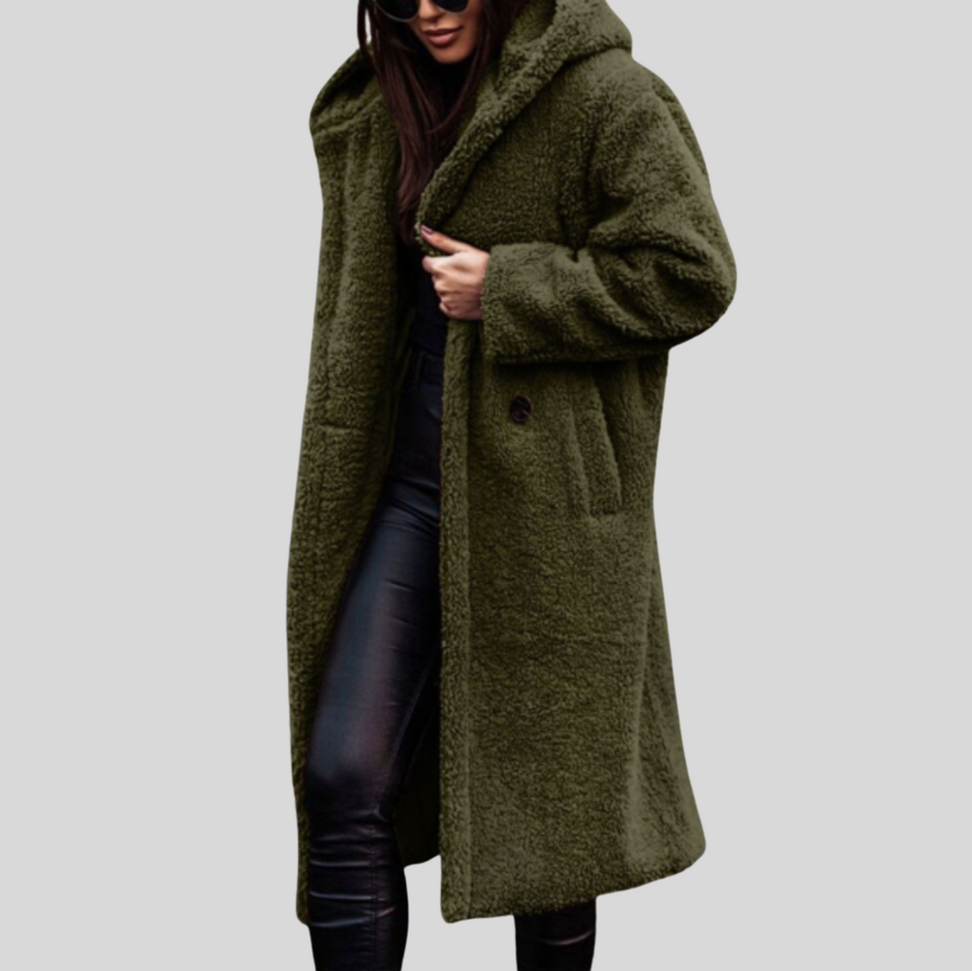 Women's Oversized Hooded Longline Winter Coat