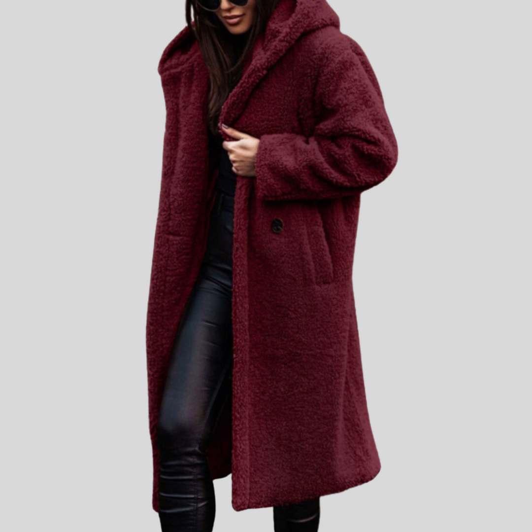 Women's Oversized Hooded Longline Winter Coat