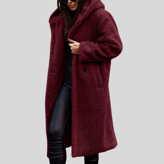 Women's Oversized Hooded Longline Winter Coat