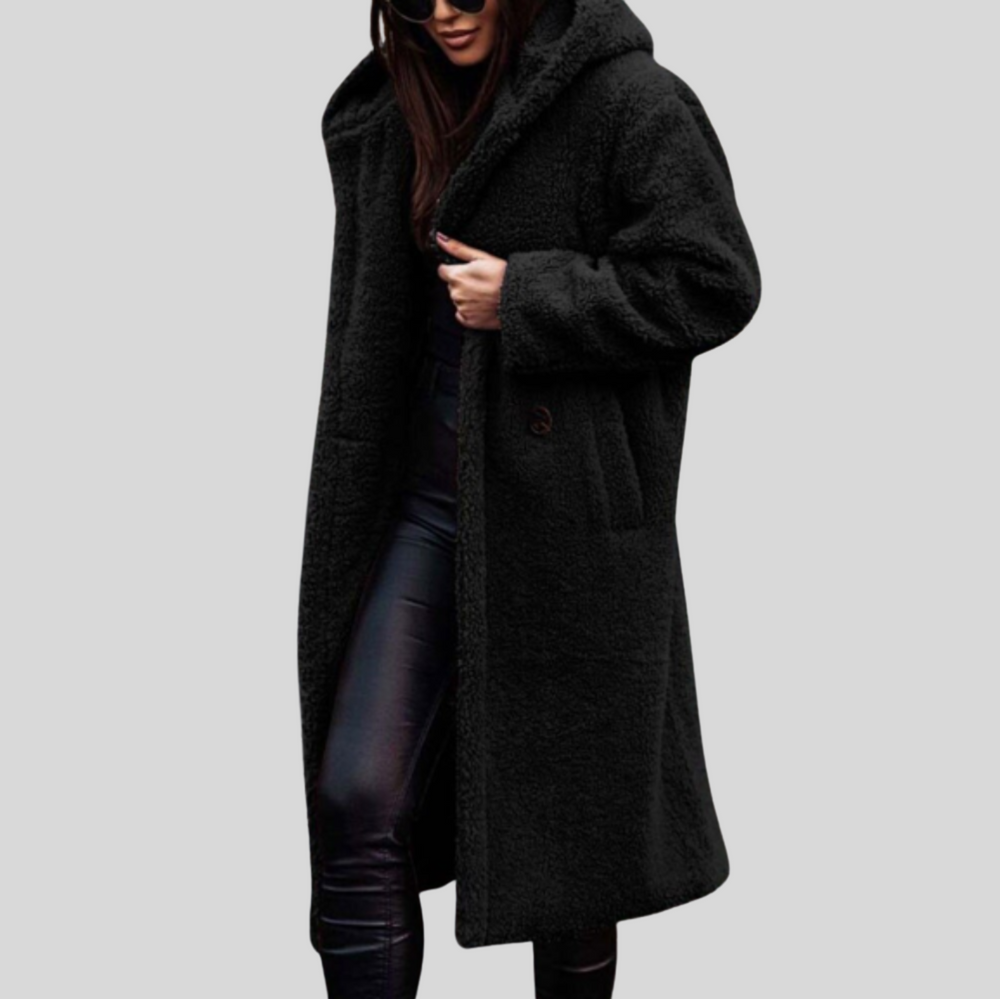 Women's Oversized Hooded Longline Winter Coat