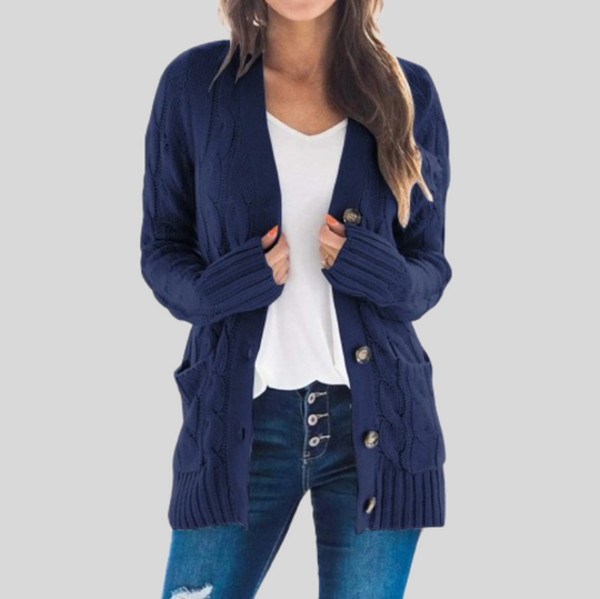 Women's Knit Button Sweater Cardigan
