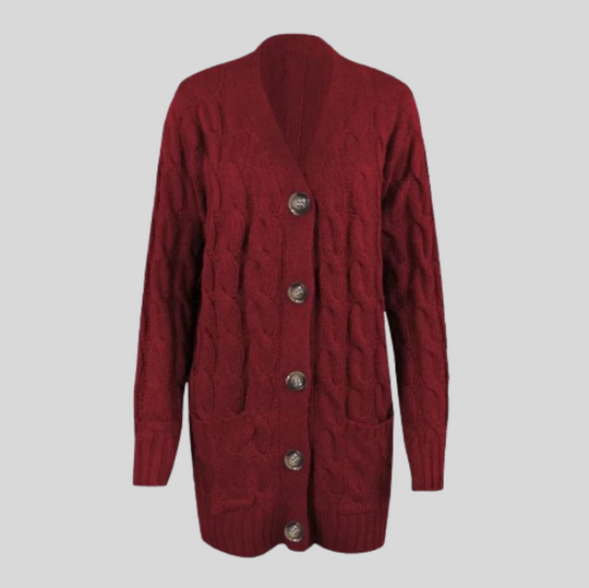 Women's Knit Button Sweater Cardigan