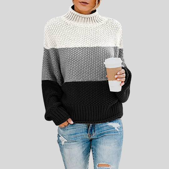 Women's Classic Long Sleeve Turtleneck Knit Sweater