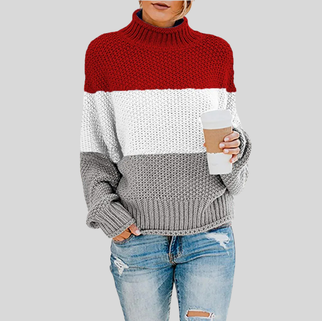 Women's Classic Long Sleeve Turtleneck Knit Sweater