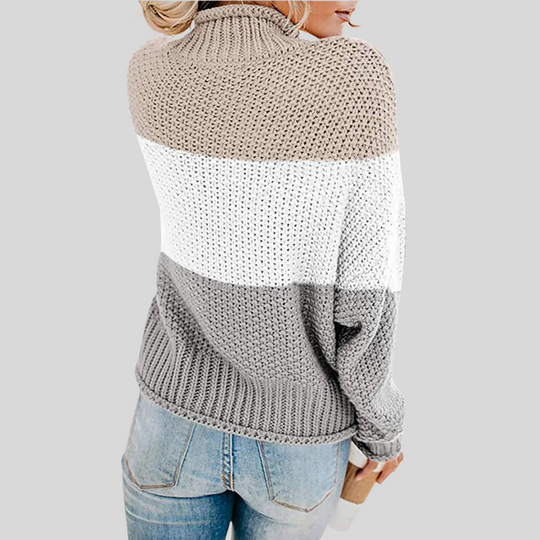 Women's Classic Long Sleeve Turtleneck Knit Sweater