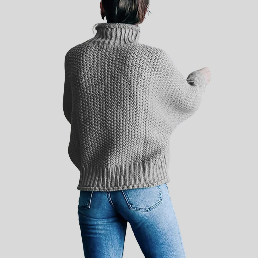 Women's Classic Long Sleeve Turtleneck Knit Sweater