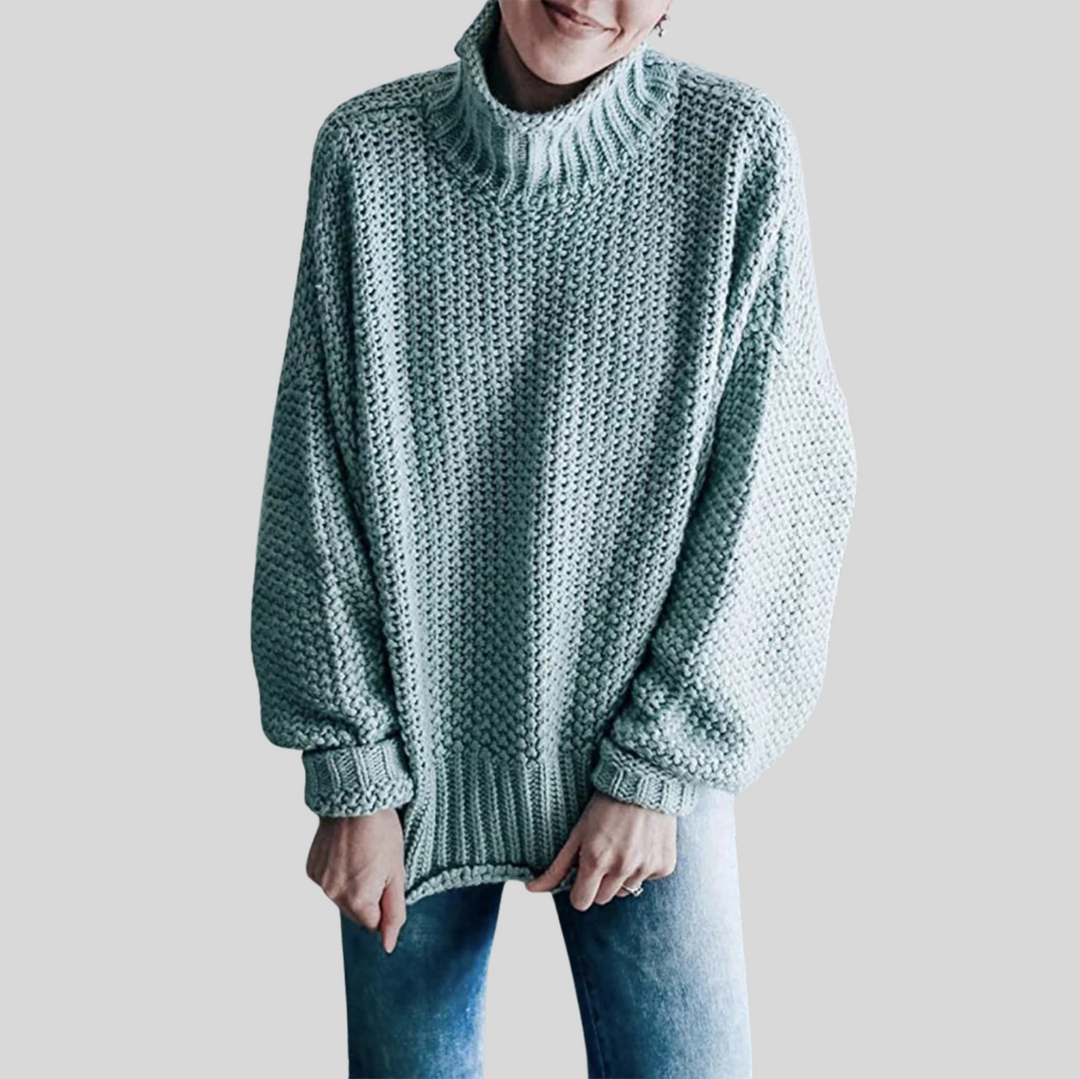 Women's Classic Long Sleeve Turtleneck Knit Sweater