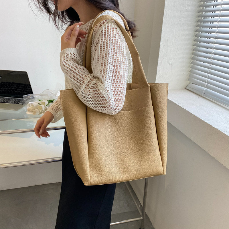 Women's Versatile Spacious Tote Bag with Pocket