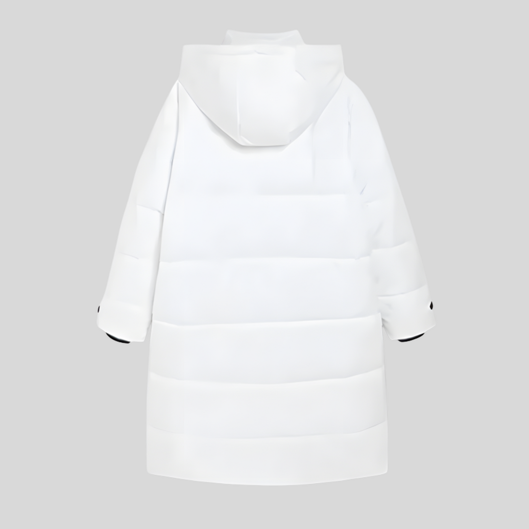 Women's Winter Long Down Hooded Puffer Jacket