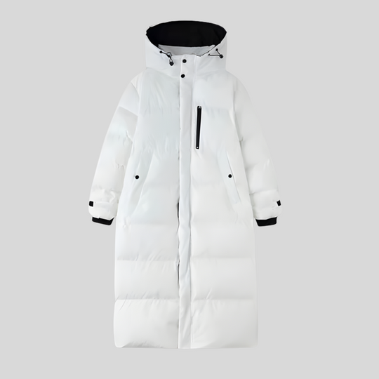 Women's Winter Long Down Hooded Puffer Jacket