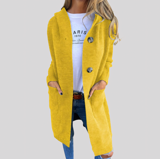 Women's Button-Up Long Knit Sweater Cardigan