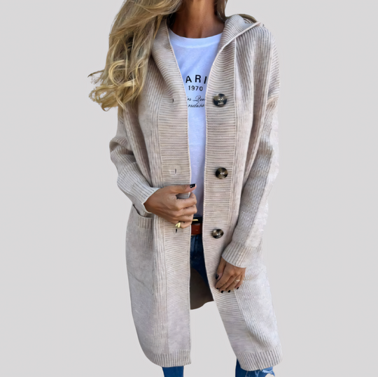 Women's Button-Up Long Knit Sweater Cardigan